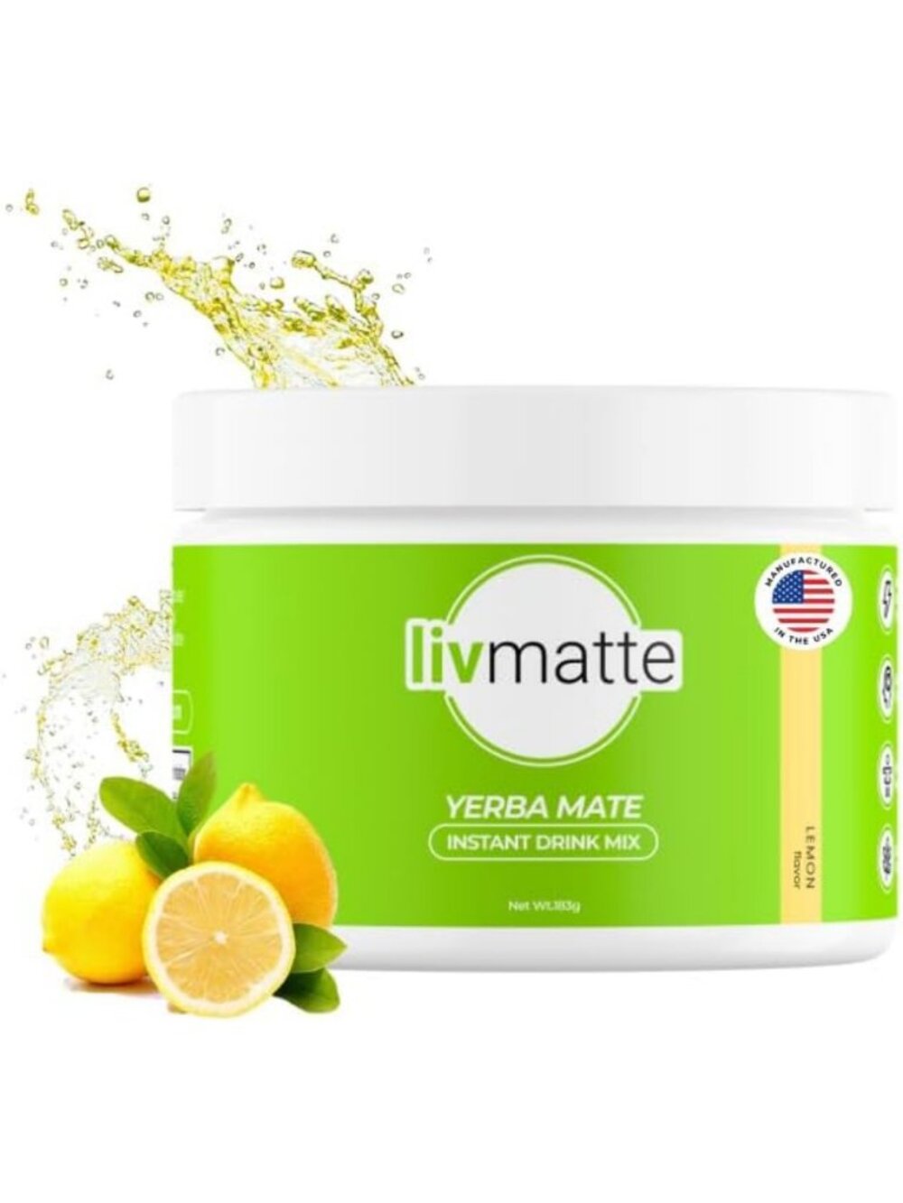 Sugar-Free Yerba Mate Instant Tea Powder | Natural Caffeine, Mental Focus, 30